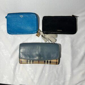 Bundle of Women Wallets (Burberry & Fossil)